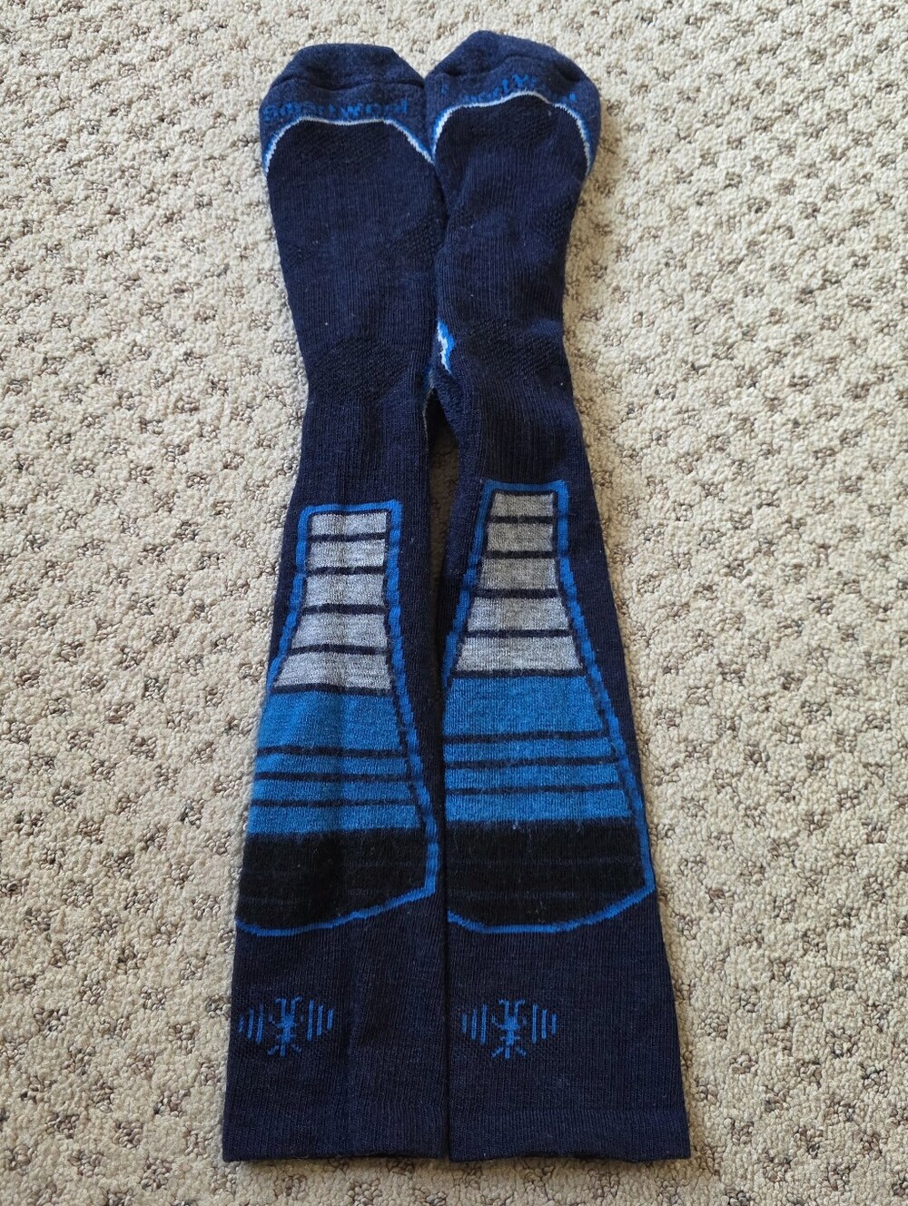 Smartwool Men's Over The Calf Washed Socks.